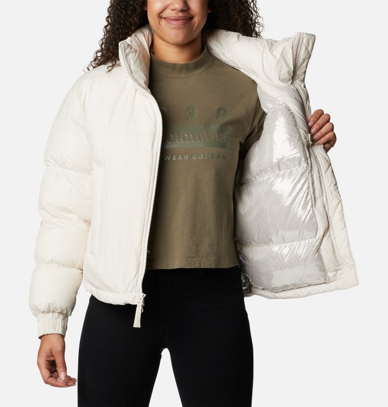 Women's Pike Lake Insulated Cropped Puffer Jacket, Color: Chalk, image 5