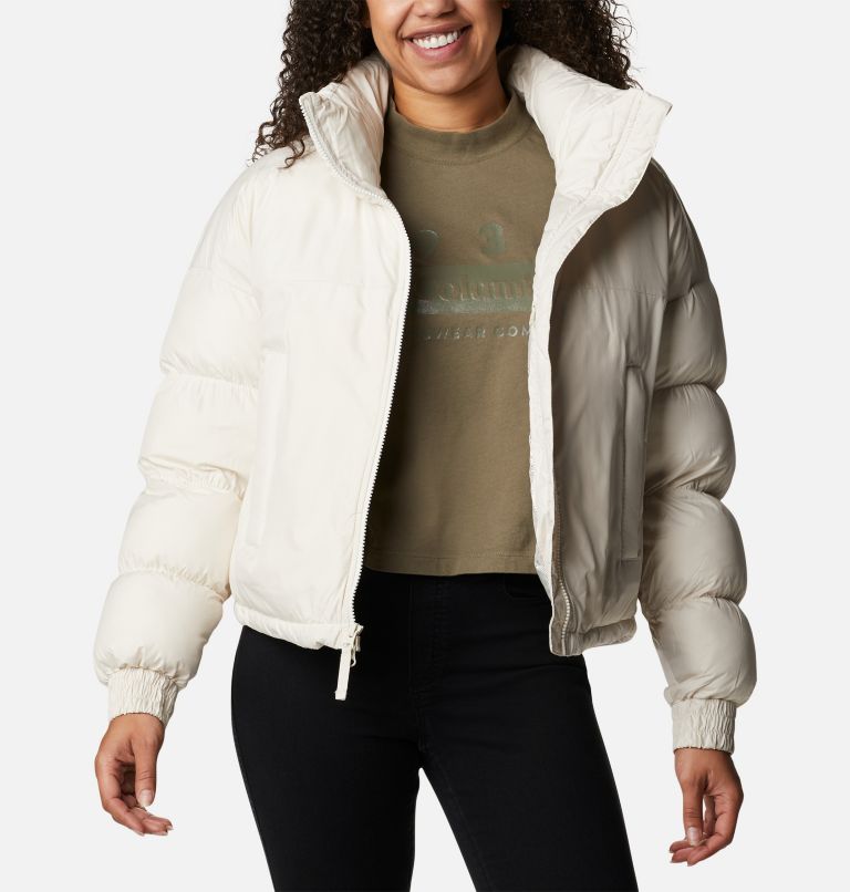 Women's Pike Lake Insulated Cropped Puffer Jacket, Color: Chalk, image 7