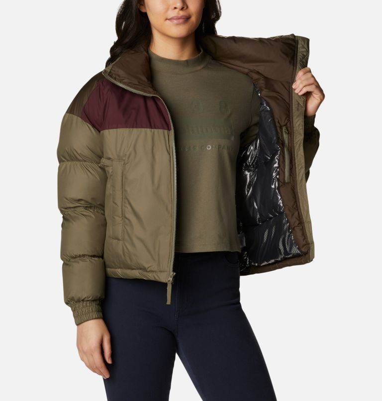 Thumbnail: Women's Pike Lake Cropped Jacket, Color: Stone Green, Malbec, Olive Green, image 5