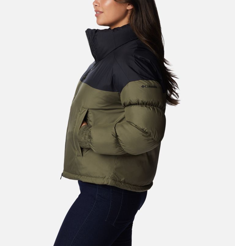 Pike Lake Cropped Jacket | 398 | S, Color: Stone Green, Black, image 3
