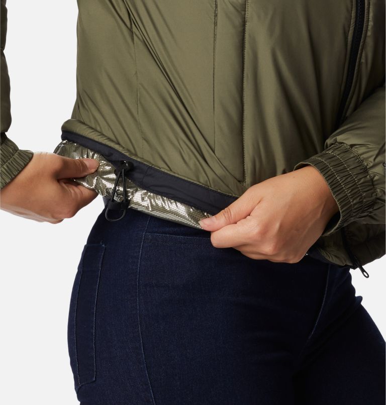 Pike Lake Cropped Jacket | 398 | S, Color: Stone Green, Black, image 7