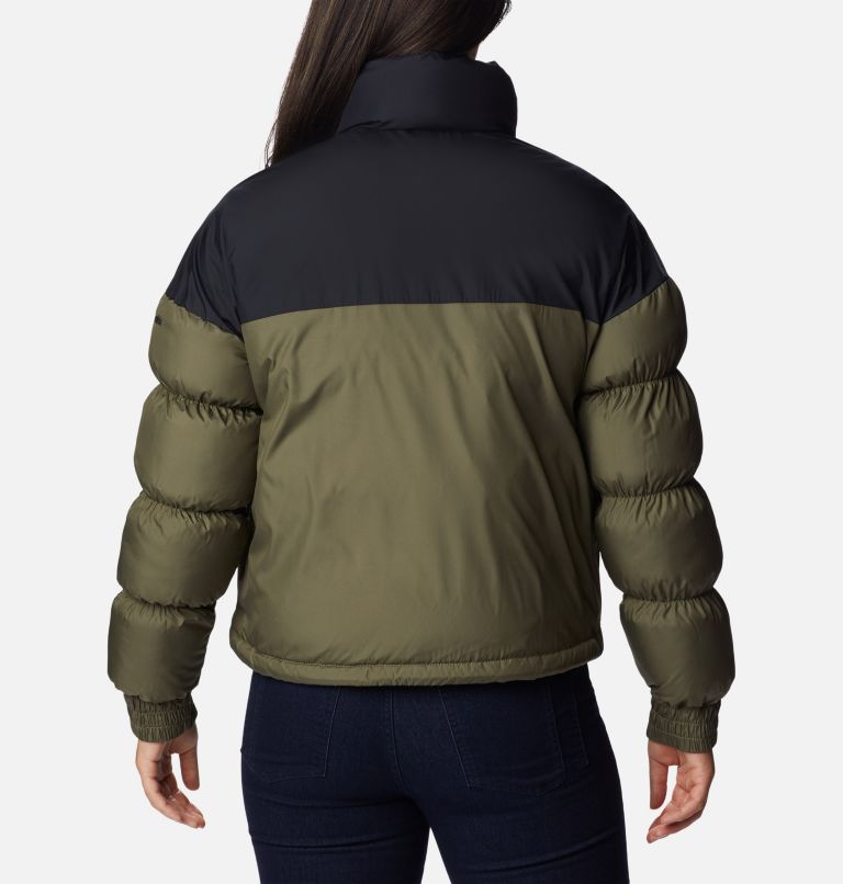 Pike Lake Cropped Jacket | 398 | S, Color: Stone Green, Black, image 2