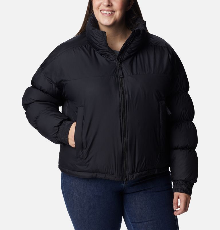 Thumbnail: Women's Pike Lake Cropped Jacket - Plus Size, Color: Black, image 1
