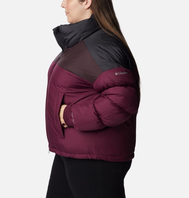 Women's Pike Lake Cropped Jacket - Plus Size, Color: Marionberry, New Cinder, Shark, image 3