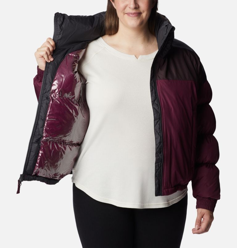 Thumbnail: Pike Lake Cropped Jacket | 616 | 1X, Color: Marionberry, New Cinder, Shark, image 5