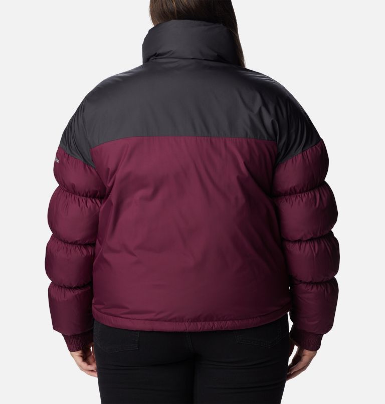 Women's Pike Lake Cropped Jacket - Plus Size, Color: Marionberry, New Cinder, Shark, image 2