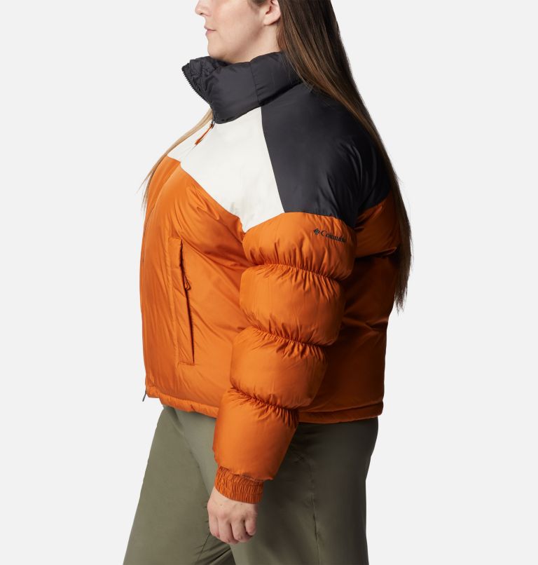 Women's Pike Lake Cropped Jacket - Plus Size, Color: Warm Copper, Chalk, Shark, image 3