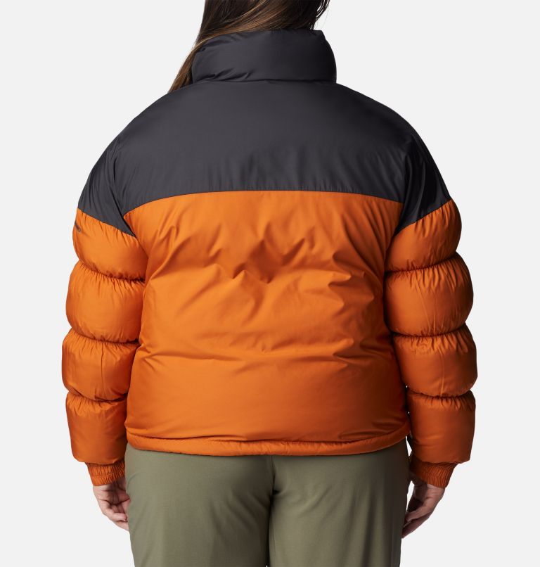 Thumbnail: Women's Pike Lake Cropped Jacket - Plus Size, Color: Warm Copper, Chalk, Shark, image 2