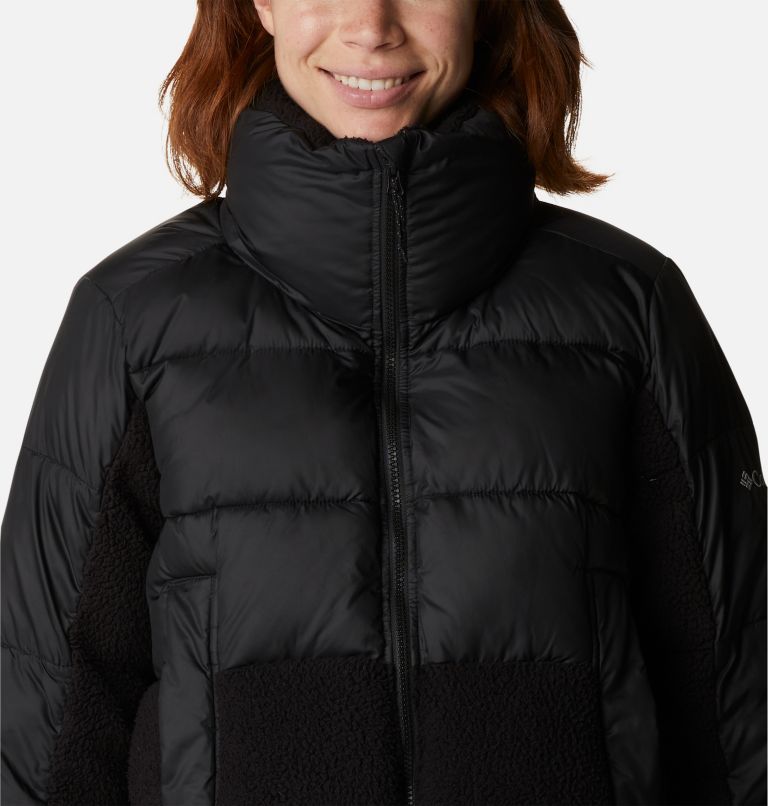 Thumbnail: Manteau hybride en Sherpa Leadbetter Point pour femme, Color: Black, image 4