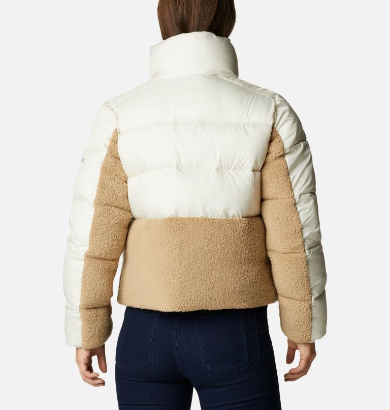 Manteau hybride en Sherpa Leadbetter Point pour femme, Color: Chalk, Beach, image 2