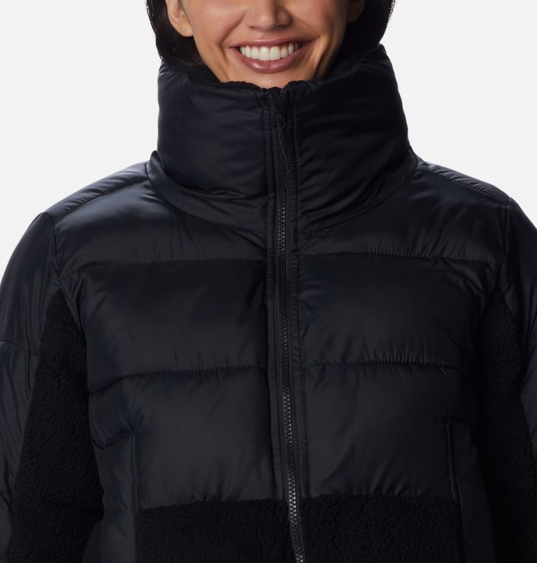Thumbnail: Leadbetter Point Sherpa Hybrid Puffer Jacke für Frauen, Color: Black, image 4