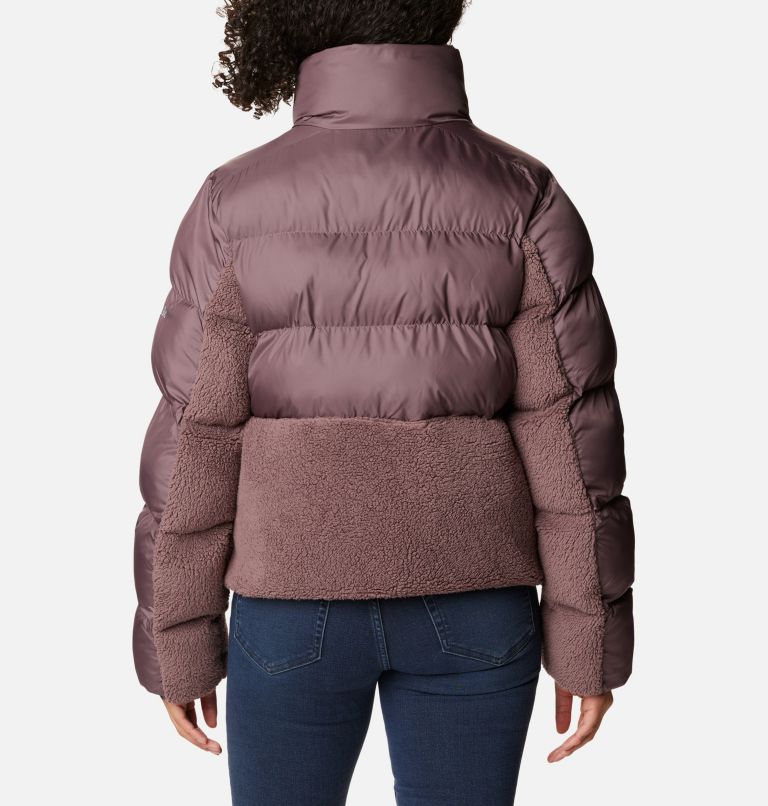 Thumbnail: Women's Leadbetter Point Sherpa Hybrid Puffer Jacket, Color: Basalt, image 2