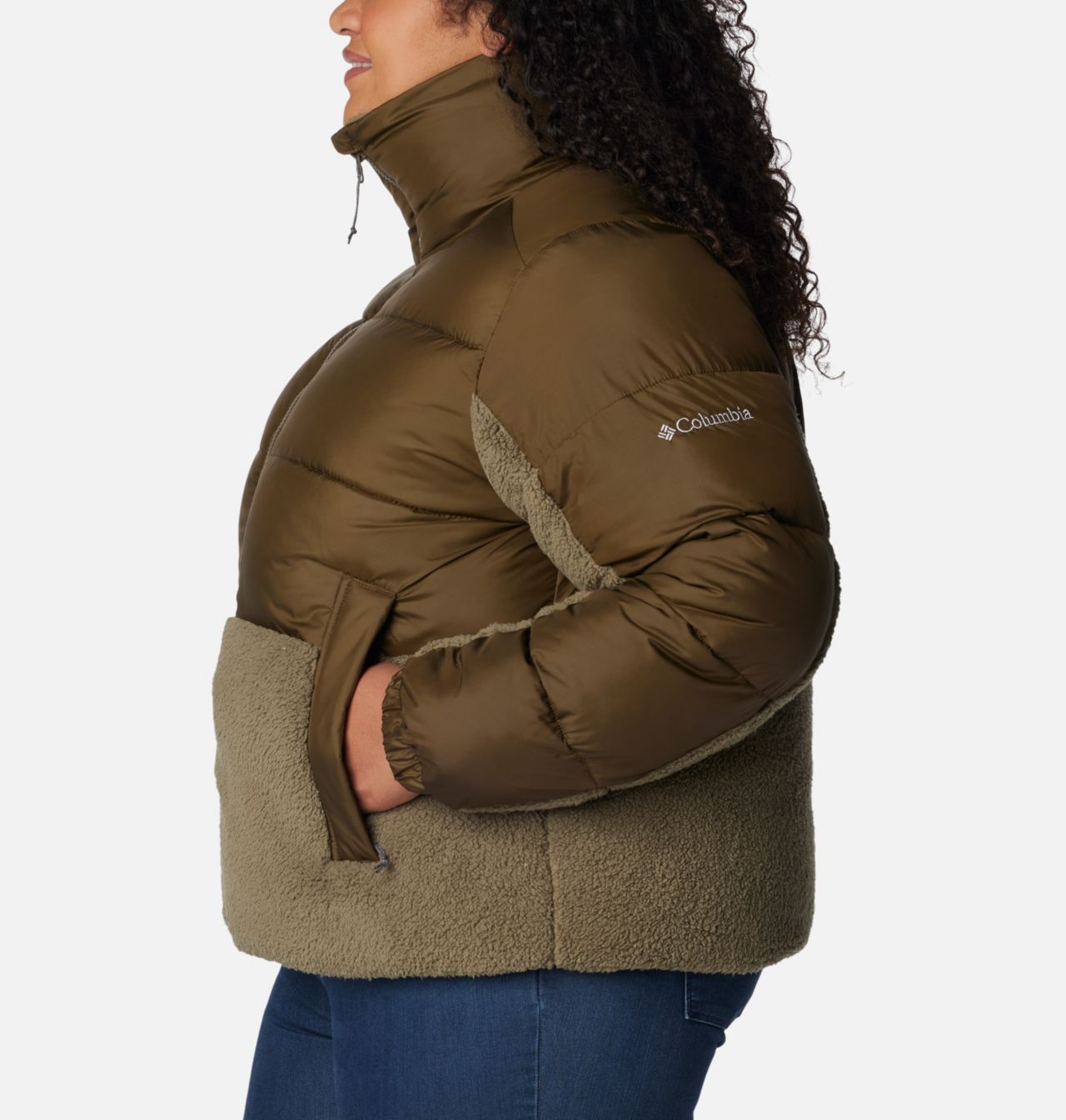 Women's Leadbetter Point™ Sherpa Hybrid Jacket - Plus Size 3