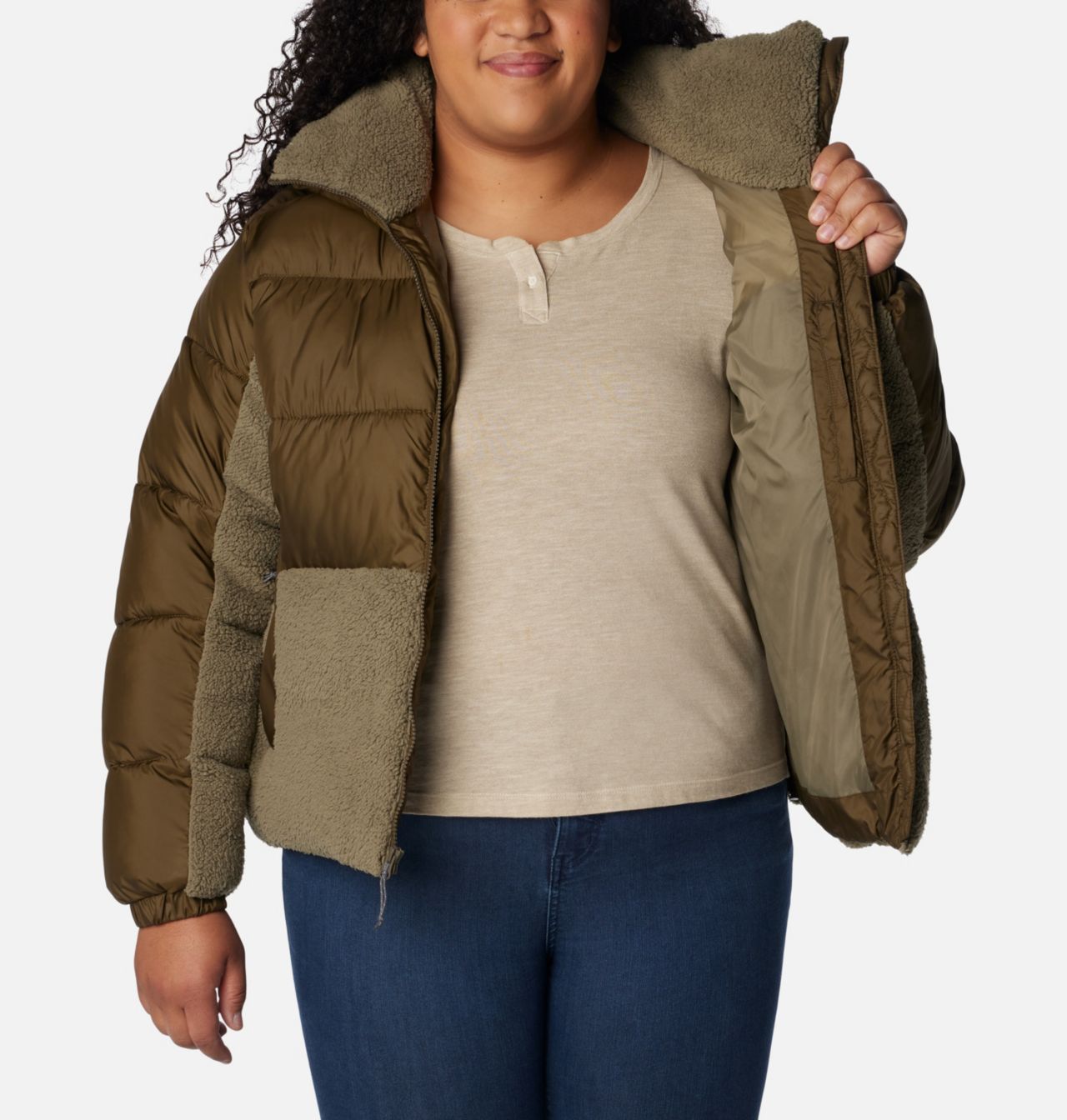 Women's Leadbetter Point™ Sherpa Hybrid Jacket - Plus Size 5
