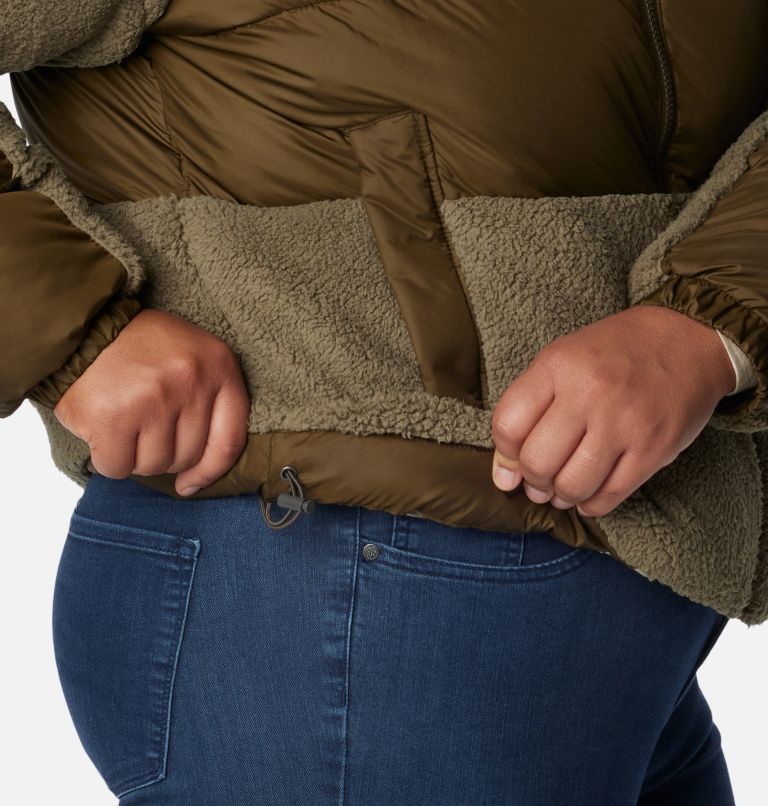 Manteau hybride en Sherpa Leadbetter Point pour femme - Grandes tailles, Color: Olive Green, Stone Green, image 6
