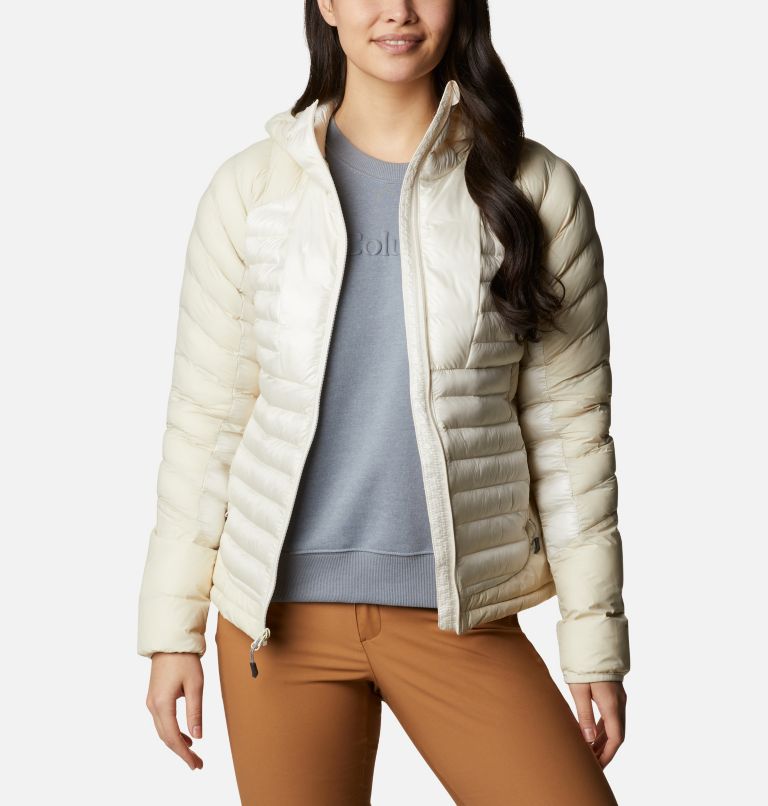 Thumbnail: Women's Labyrinth Loop Omni-Heat Infinity Insulated Hooded Jacket, Color: Chalk, image 8