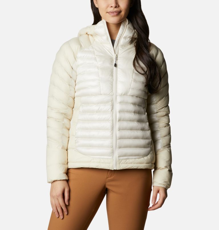 Women's Labyrinth Loop Omni-Heat Infinity Insulated Hooded Jacket, Color: Chalk
