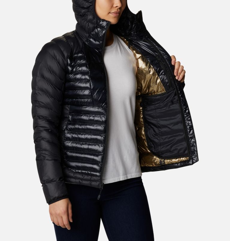 Thumbnail: Women's Labyrinth Loop Down Hooded Jacket, Color: Black, image 5