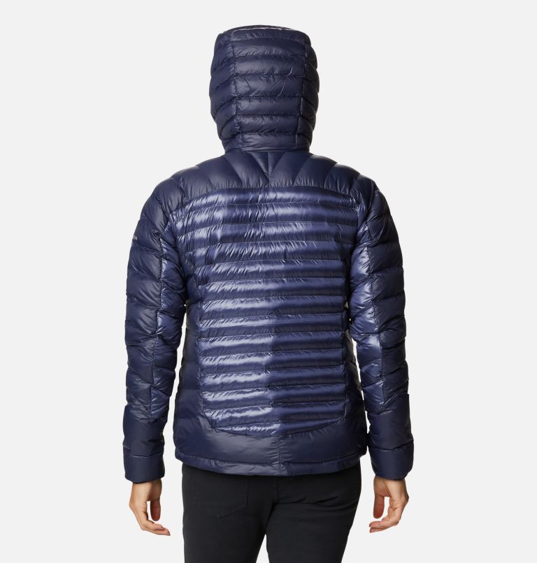 Thumbnail: Women's Labyrinth Loop Down Hooded Jacket, Color: Nocturnal, Dark Nocturnal, image 2