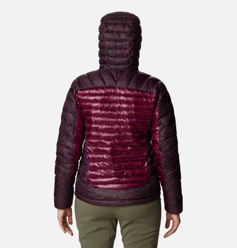 Labyrinth Loop Hooded Jacket | 616 | XS, Color: Marionberry, Marionberry Terrain Print, image 2