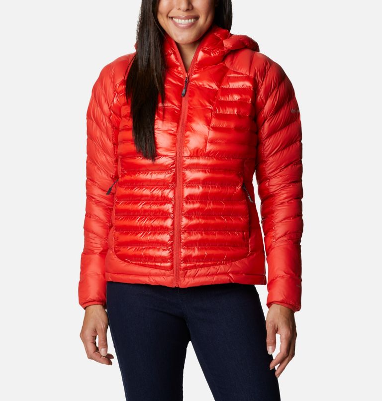Thumbnail: Women's Labyrinth Loop Insulated Hooded Jacket, Color: Bold Orange, image 1