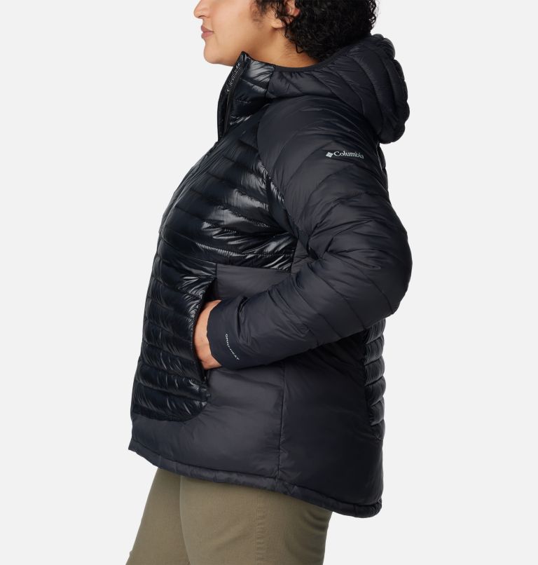 Thumbnail: Women's Labyrinth Loop Hooded Jacket - Plus Size, Color: Black, image 3