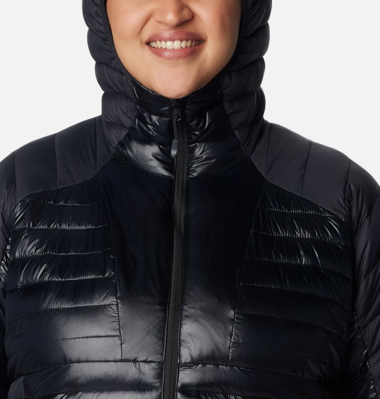 Thumbnail: Women's Labyrinth Loop Hooded Jacket - Plus Size, Color: Black, image 4