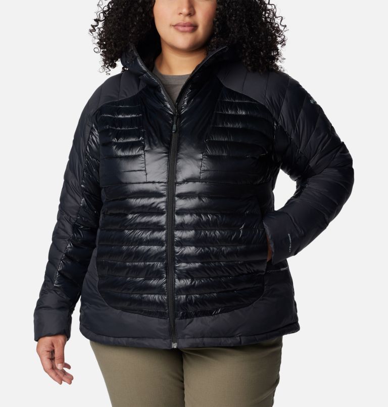 Women's Labyrinth Loop Hooded Jacket - Plus Size, Color: Black, image 1