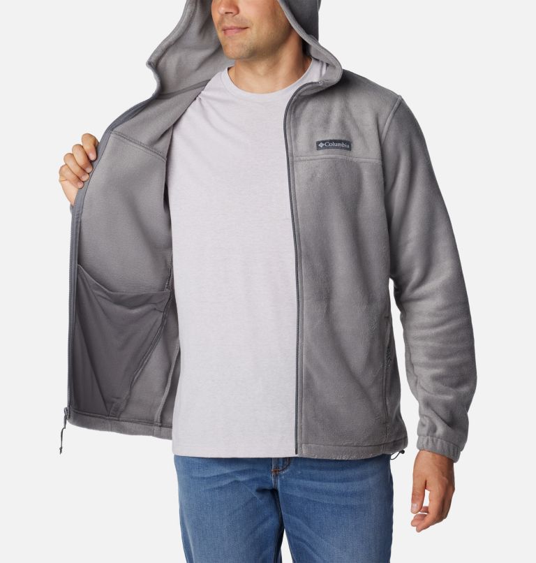 Thumbnail: Men's Steens Mountain Full Zip Fleece Hoodie, Color: City Grey, image 5