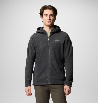 Men's Steens Mountain Full Zip Fleece Hoodie, Color: Charcoal Heather, image 13