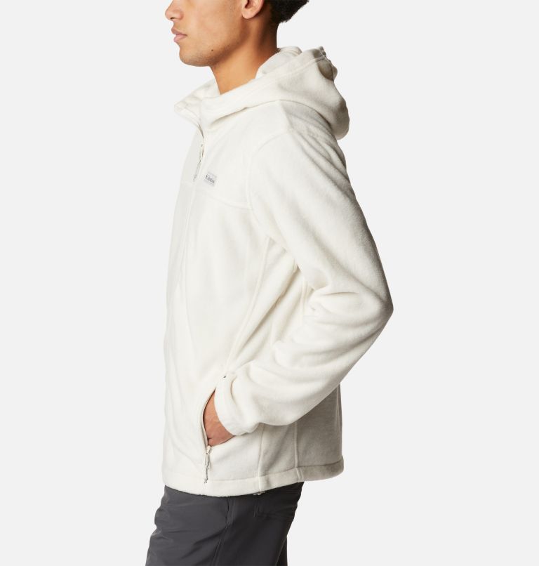 Men's Steens Mountain Full Zip Fleece Hoodie, Color: Chalk, image 3