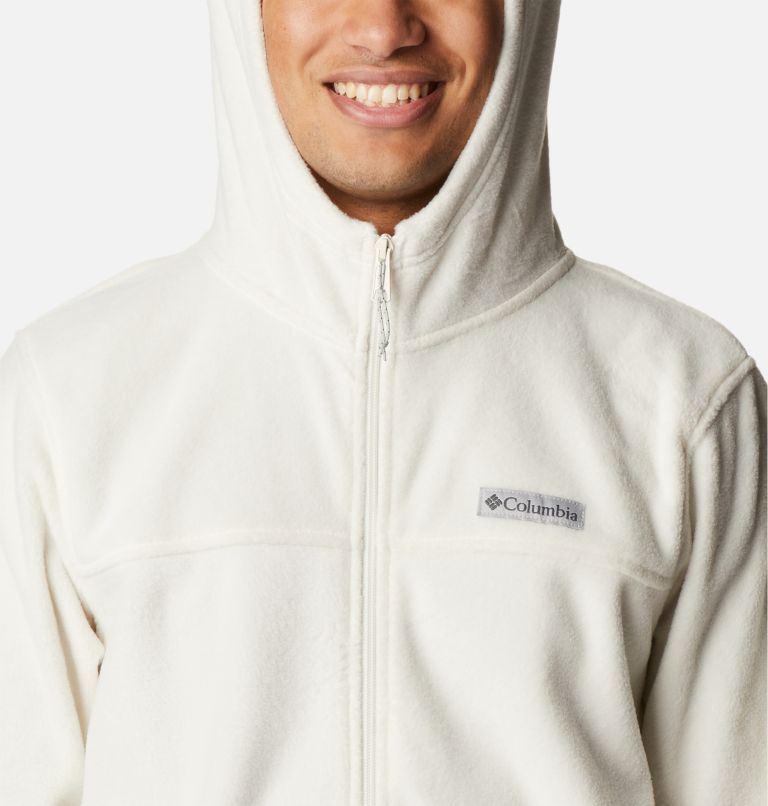 Men's Steens Mountain Full Zip Fleece Hoodie, Color: Chalk, image 4