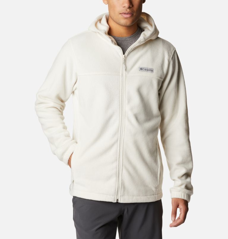 Men's Steens Mountain Full Zip Fleece Hoodie, Color: Chalk, image 1