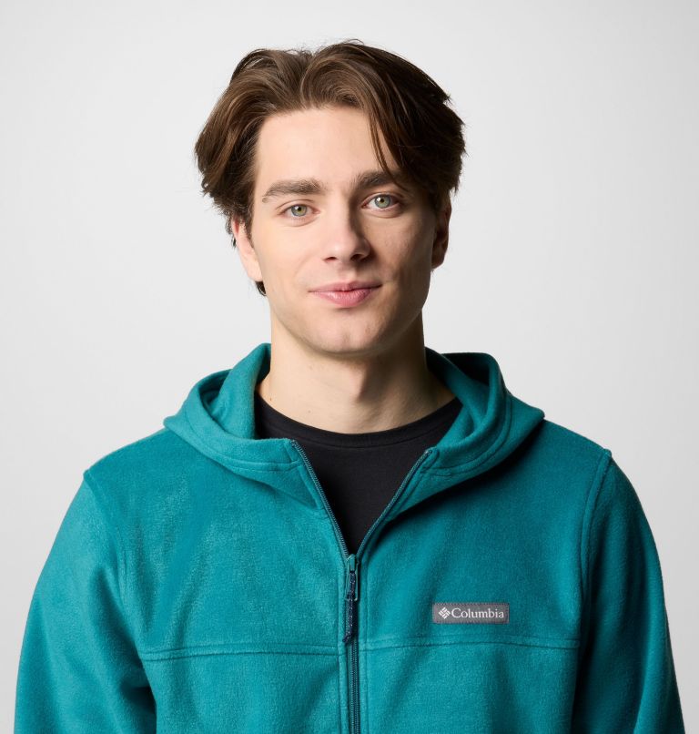 Men's Steens Mountain Full Zip Fleece Hoodie, Color: River Blue, image 5