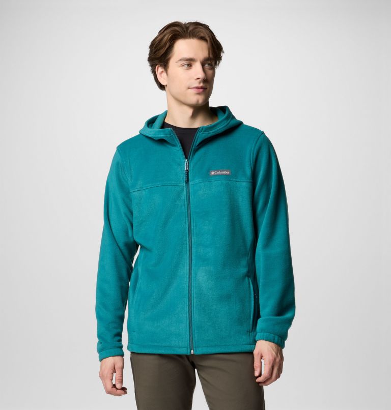 Men's Steens Mountain Full Zip Fleece Hoodie, Color: River Blue, image 1