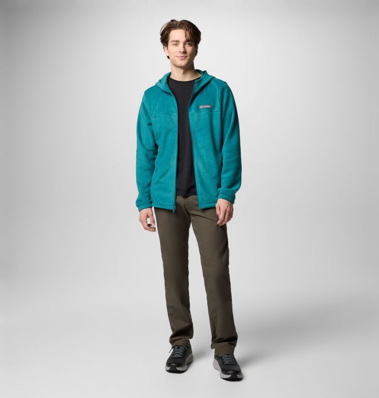 Men's Steens Mountain Full Zip Fleece Hoodie, Color: River Blue, image 2