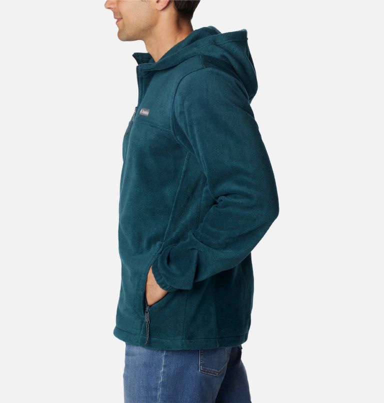 Men's Steens Mountain Full Zip Fleece Hoodie, Color: Night Wave, image 3