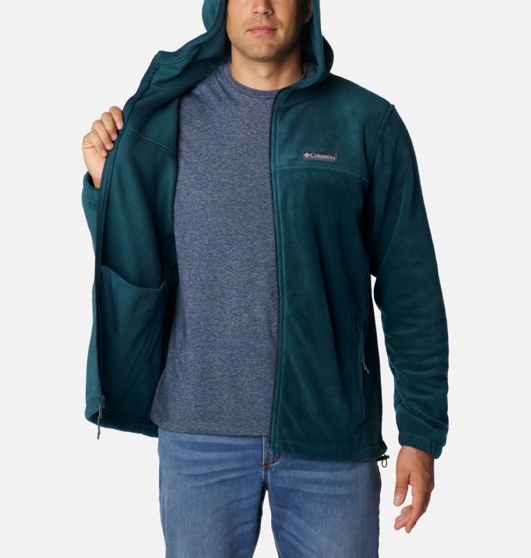 Men's Steens Mountain Full Zip Fleece Hoodie, Color: Night Wave, image 5