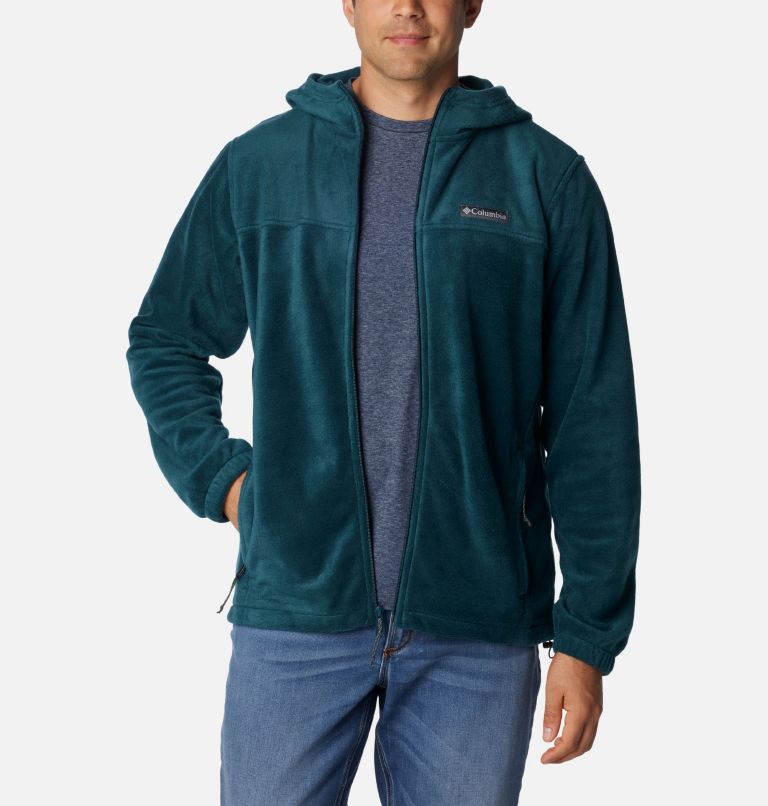 Men's Steens Mountain Full Zip Fleece Hoodie, Color: Night Wave, image 7