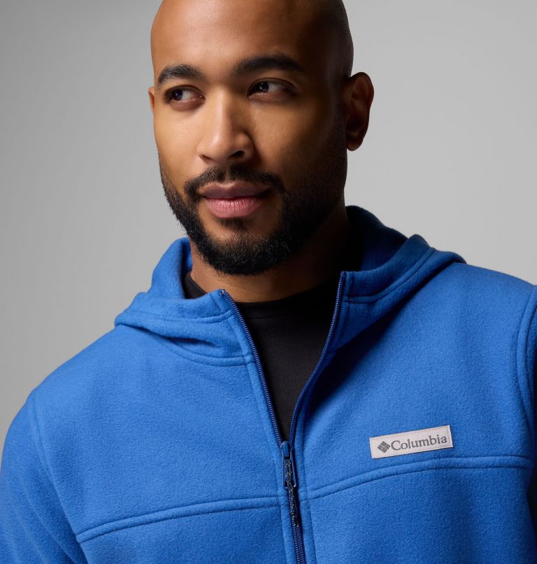Men's Steens Mountain Full Zip Fleece Hoodie, Color: Mountain Blue, image 6