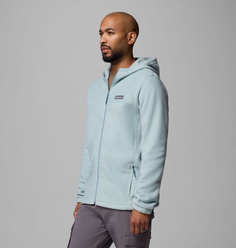 Men's Steens Mountain Full Zip Fleece Hoodie, Color: Crushed Blue, image 4