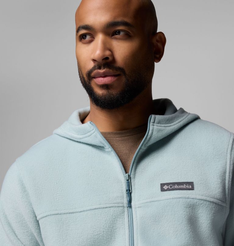 Men's Steens Mountain Full Zip Fleece Hoodie, Color: Crushed Blue, image 6