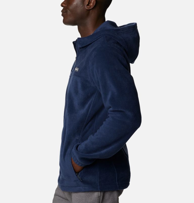 Chandail à capuchon à fermeture éclair en polaire Steens Mountain Homme, Color: Collegiate Navy, image 3