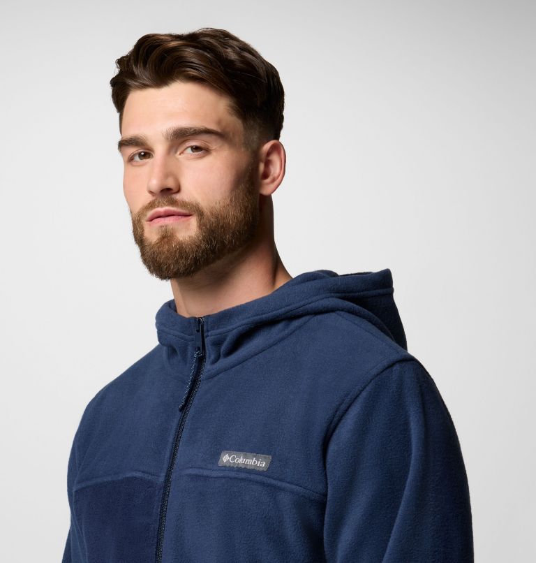Men's Steens Mountain Full Zip Fleece Hoodie, Color: Collegiate Navy, image 5