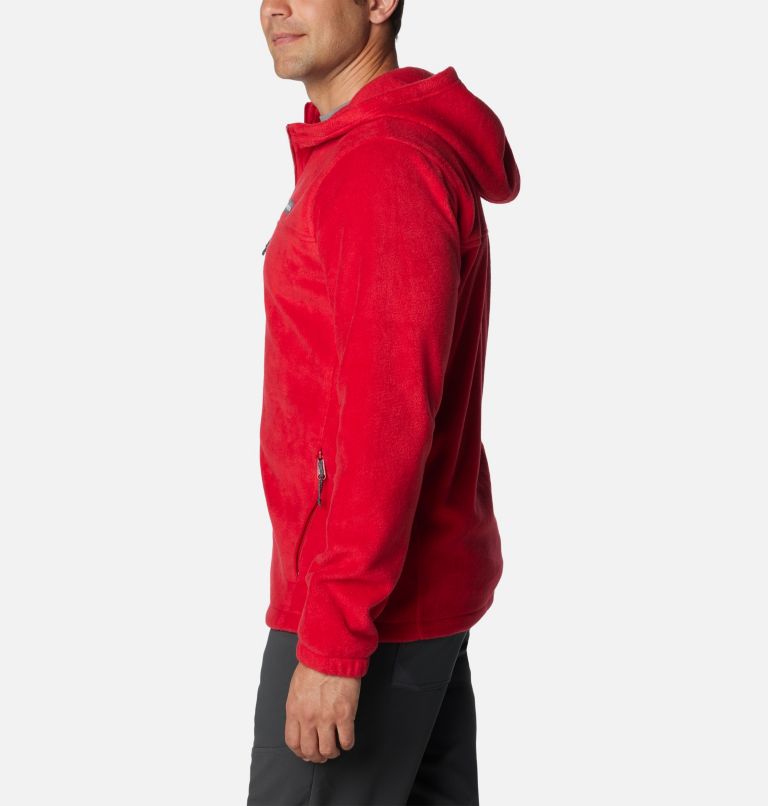 Men's Steens Mountain Full Zip Fleece Hoodie, Color: Mountain Red, image 4
