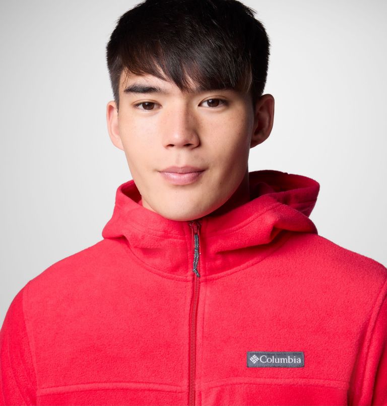 Men's Steens Mountain Full Zip Fleece Hoodie, Color: Mountain Red, image 6