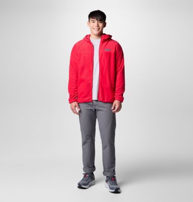 Men's Steens Mountain Full Zip Fleece Hoodie, Color: Mountain Red, image 26