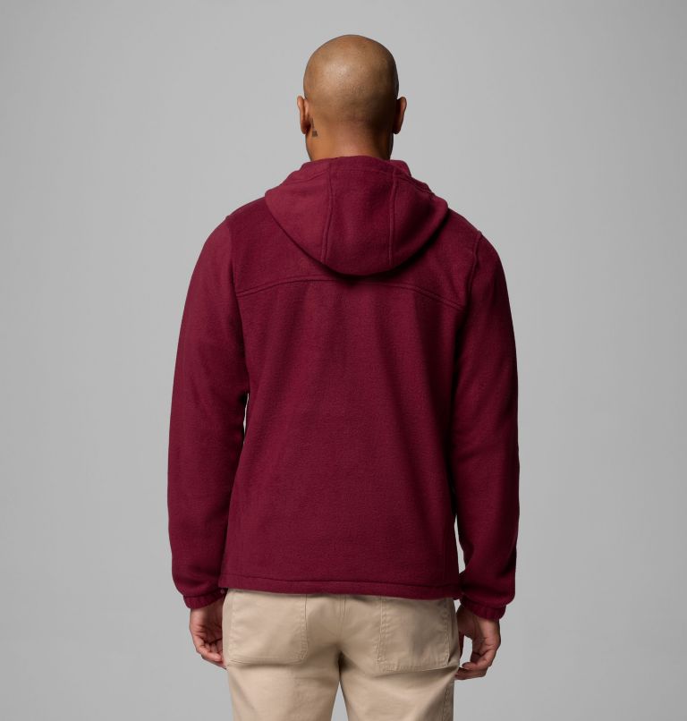 Men's Steens Mountain Full Zip Fleece Hoodie, Color: Rich Wine, image 3