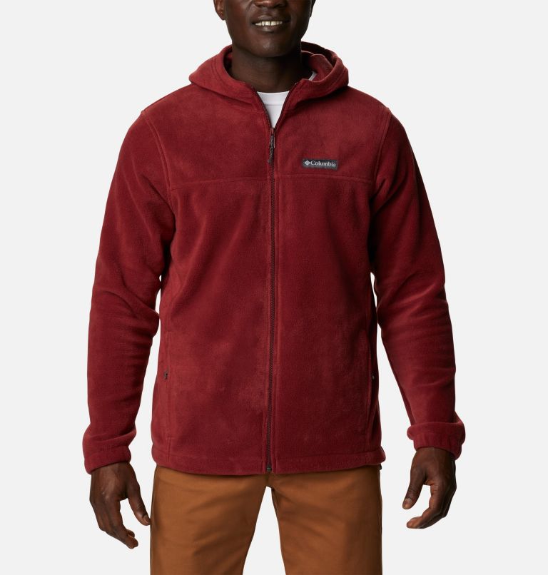 Men's Steens Mountain Full Zip Fleece Hoodie, Color: Red Jasper, image 7