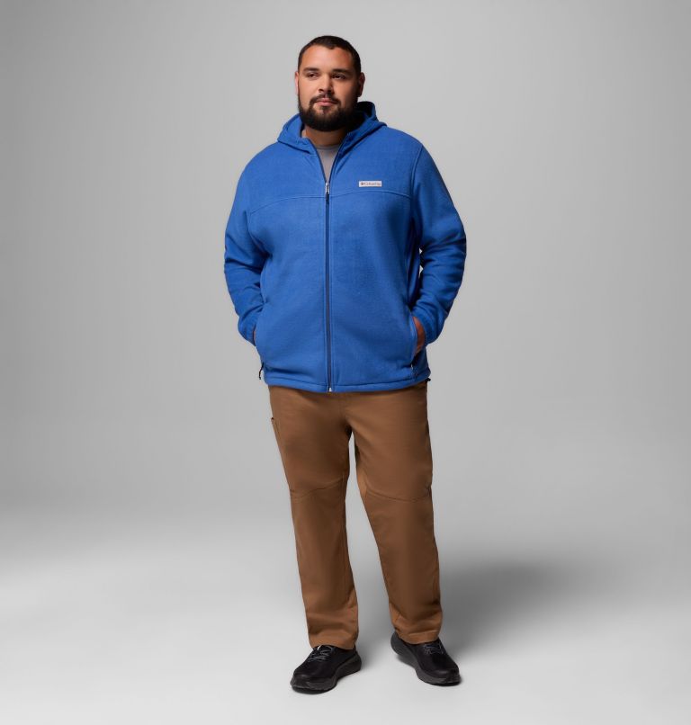 Men's Steens Mountain Full Zip Fleece Hoodie - Big, Color: Mountain Blue, image 2